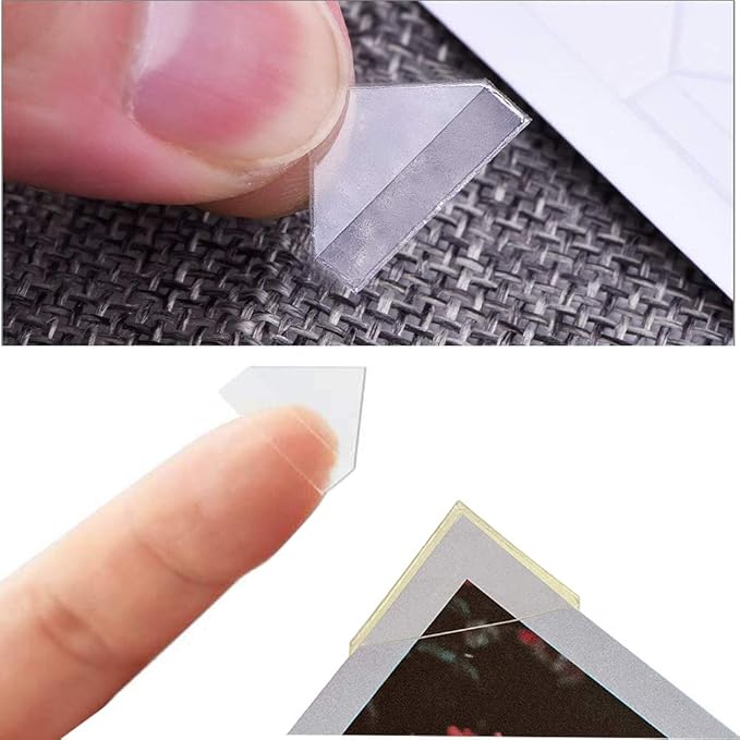 Yesallwas Photo Corners Stickers, 1530 Pieces, Clear Self-Adhesive for DIY Craft, Scrapbook, Journal, Album