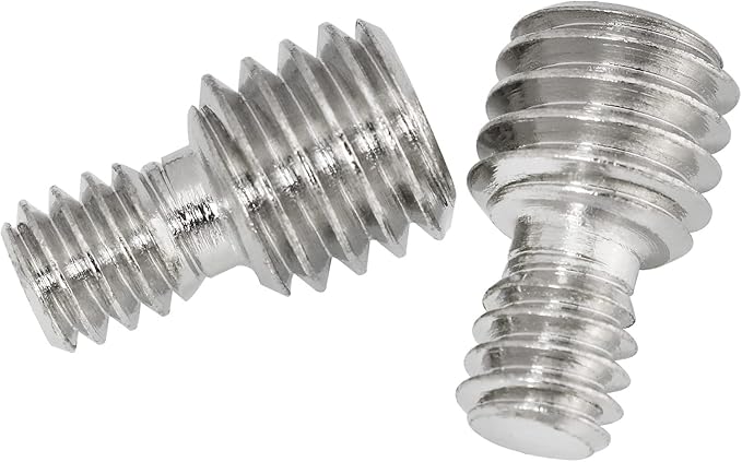 3PCS 3/8 inch Male to 1/4 inch Male Threaded Tripod Screw Adapter, 1/4 inch Male to 3/8 inch Male Double Sides Standard Mounting Thread Converter for Camera Mount