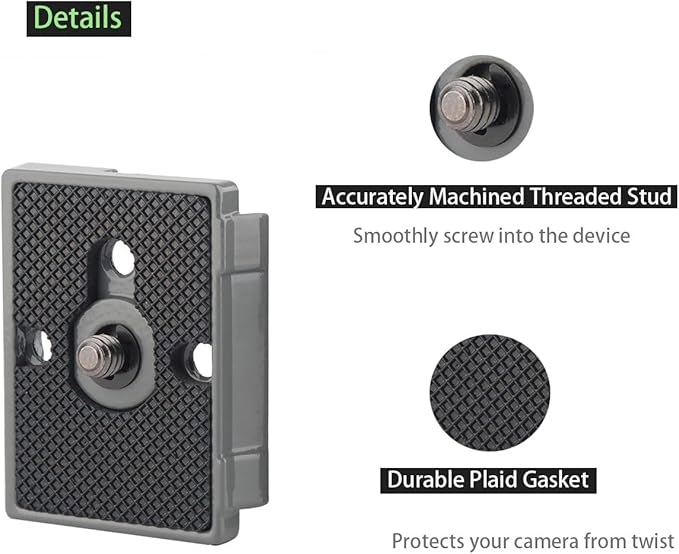 200PL-14 Quick Release Plate for Manfrotto 804RC2 Rapid Connect, 323 RC2, 488RC2, 484RC2, 498/496/ 494RC2, 2498RC, 2486RC, 468MGRC2 (2PCS/Pack)