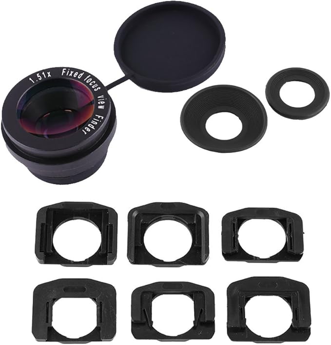 Acouto 1.5X Zoom Viewfinder Eyepiece Magnifier for DSLR Camera 1.5X Fixed Focus Viewfinder Eyepiece Magnifier Eyecup Accessory