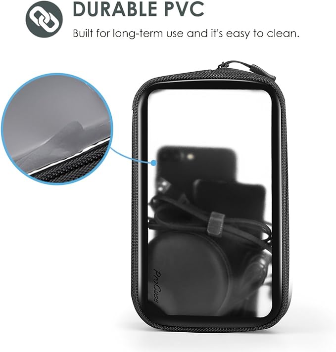 ProCase Gadgets Bag Pouch Electronics Accessories Organizer Travel Gear Storage Case Bag for Hard Drive Mouse USB Cables Power Bank Charger Power Adapter Cord Plug