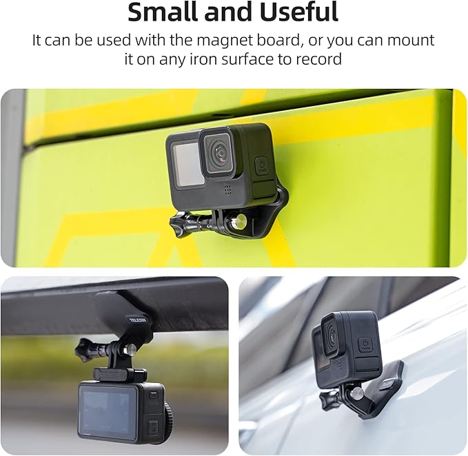 TELESIN 360° Magnetic Chest Mount + Neck Strap Necklace Lanyard, Magnet Body Mounts POV Selfie Holder Attach Accessories for GoPro Max Hero 13 12 11 10 9 Insta360 X5 X4 Ace Pro DJI Action 5 Pocket 3
