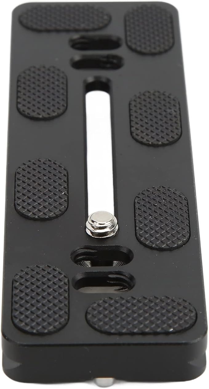 Quick Release Plate with 1/4 Inch Screw and D Ring Screw, Arca Swiss Standard Camera QR Plate for Tripod Ball Head, Aluminum Alloy with Anti - Slip Rubber Pads (120mm)