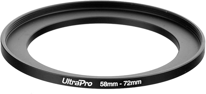 UltraPro Step-Up Adapter Ring 58mm Lens to 72mm Filter Size