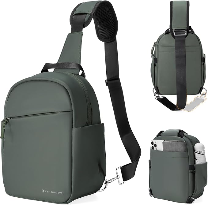 K&F CONCEPT Small Camera Bag for Photographer, Camera Sling Crossbody bag for DSLR/SLR/Mirrorless Camera, Compact Camera Case for Men and Women