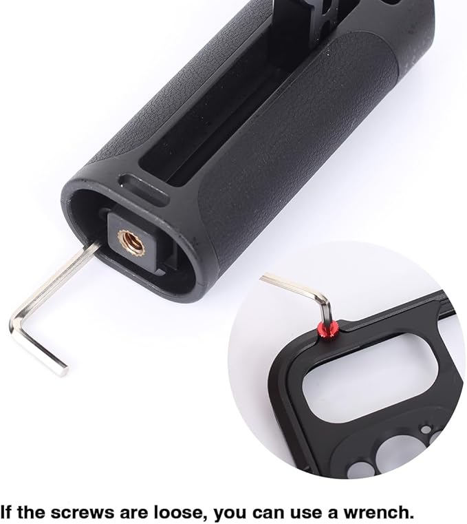 Phone Video Cage Single Handheld for iPhone 13 Pro Max, Phone Rig Quick Release Side Handle for Video Recording/YouTube/Live Streaming/Vlog
