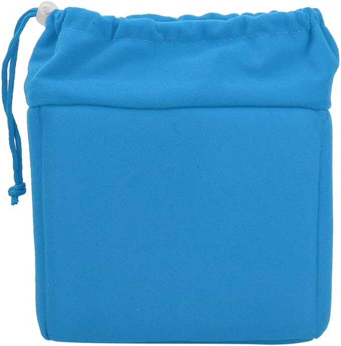 Camera Insert Bag, Camera Padded Bag Shockproof Camera Insert Bag Foldable Protective Bag Inner Camera Organizer with Drawstring for Dslr Camera Lens (Blue)