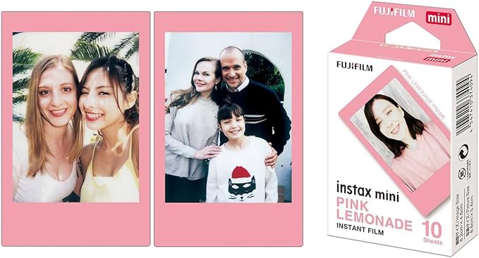 Fujifilm Instax Mini 12 Instant Film Camera All Included Holiday Bundle 2025 + Pink Lemonade Instant Film 10 Exposures (Lilac Purple)