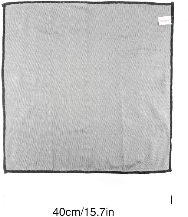 SGCB Car Microfiber Glass Cleaning Cloth Towel, 16”x16” Double-Purposed Car Window Windshield Wash Detailing Towel, Lint & Streak Free Quick Clean for Car Window Chrome Mirror LCD Screen