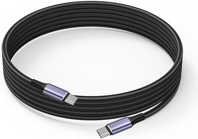 10 ft USB C Camera Tether Cable for Canon R5/R8/R6, USBC to USBC Tethering Charger for Sony A9 III/A1 II/A1/A9 II, Data Transfer for Nikon ZF/Z8/Z9