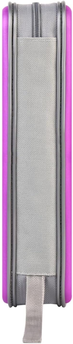 alavisxf xx CD Case, 96 Capacity Hard Plastic CD Holder Protective DVD Disc Storage Case Holder Portable Zipper CD DVD Organizer Storage Wallet for Car Home Travel (96 Capacity, Purple)