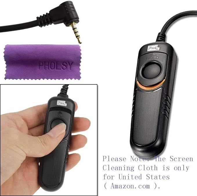 Pixel Wired Remote Control Shutter Release Cable L1 Compatible with Panasonic S5 S1 G97 G95 G91 FZ10002 G9 GH5 G85 G81 GX8 FZ2500 FZ2000 FZ1000 DMW-RSL1