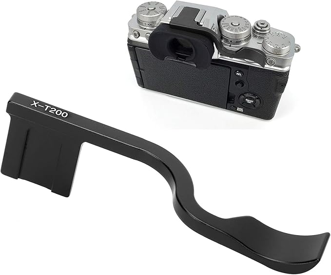 Thumb Up Grip,Aluminium Alloy Portable Handheld Thumb Buckle Rest Camera Cold Shoe Hand Grip,for Fujifilm XT200 Camera