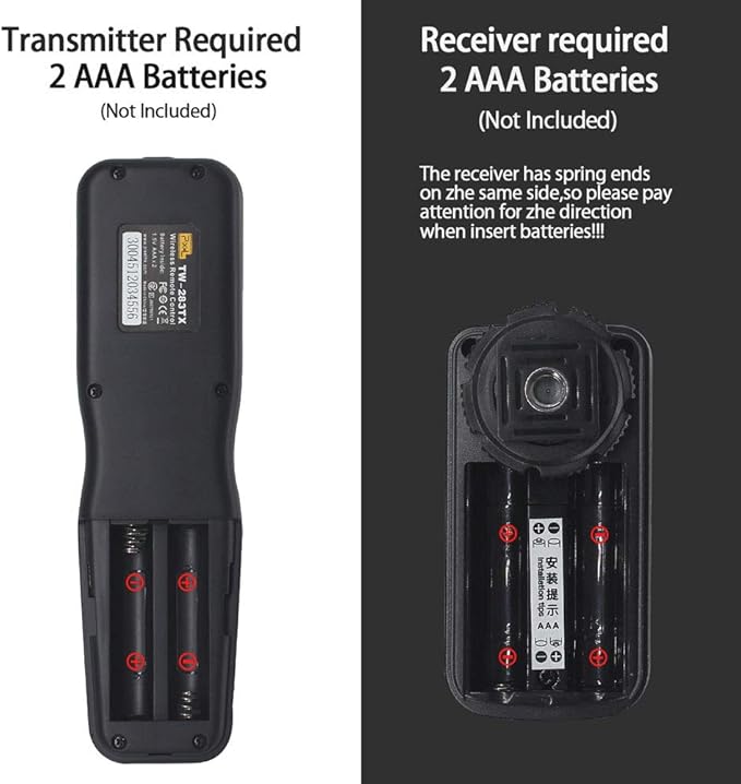 Pixel TW-283 E3 Wireless Shutter Release Cable Wired Remote Control Compatible Compatible for Canon XT XTi XS XSi T1i T2i T3 T3i T4i T5 T5i T6i SL1 EOS1300D 300D 60D 60Da 70D 80D