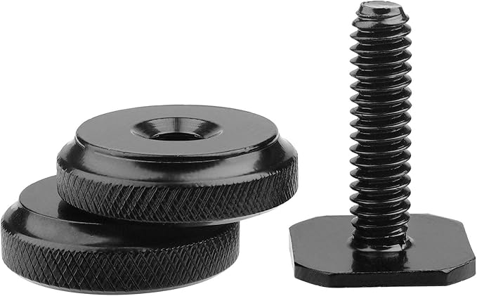 Camera Hot Shoe Mount to 1/4"-20 Tripod Screw Adapter Flash Shoe Mount for DSLR Camera Rig (Pack of 2)