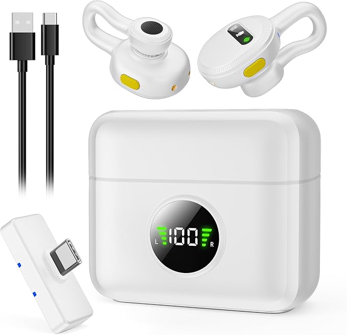 Tisino mini Wireless Lavalier Microphone for iPhone 15,16/Android/Tablets/PC with USB C Plug, Noise Reduction Clip-on Lapel Mic with Charging Case for YouTube, TikTok, Vlog, Podcast, Interview
