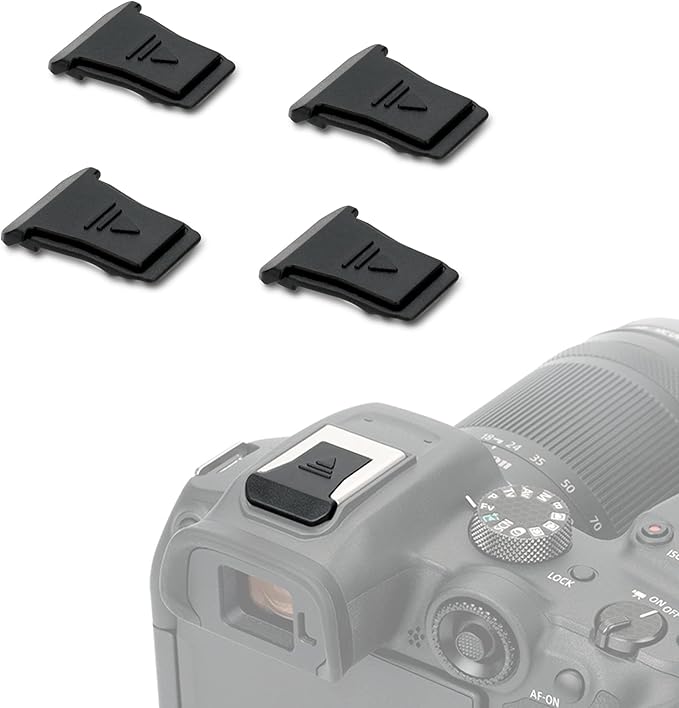4PCS Camera Hot Shoe Cover Protector Cap Specially Designed for Canon EOS R8 R50 V R50V R5 R6 Mark III II R1 R10 R7 R5C R3 PowerShot V1 Camera Replace Canon ER-SC2 Shoe Cover（NOT fit Canon R5 Camera）