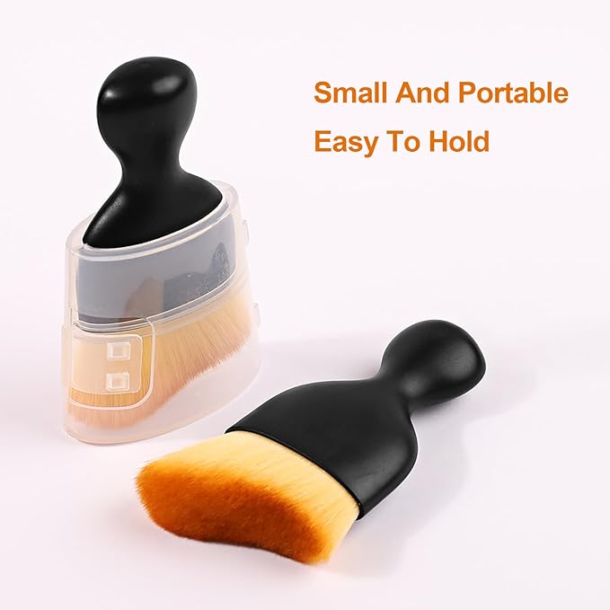 Vinyl Record Brush, Anti-Static Soft LP Record Cleaner, Vinyl Dust Remover Brush with Ultra-Fine Fiber Bristles, Safe for Vinyl LP CD Album Care, Car Interior, Keyboard, Nail Art Dust Brush