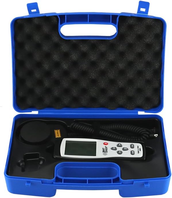 MeterTo Digital Luxmeter Digital Lux meter Photometer Illuminometer Spectrometer Spectrophotometer, Measuring Range: 1~200.000lux