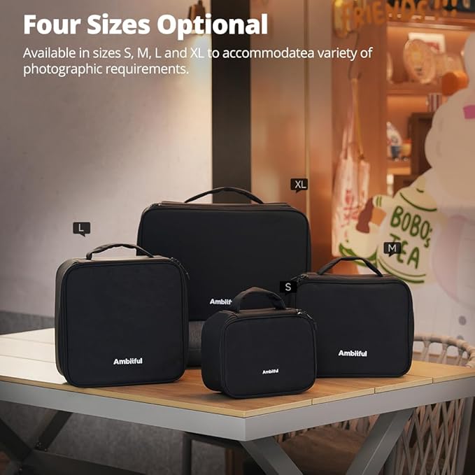 AMBITFUL Carrying Bag Zoom P7 S for Photography Equipments with Large Capacity, Multi-functional Storage Case for Mini Drone and Other Accessories,with Thick Sponges and Interial Mesh Layer