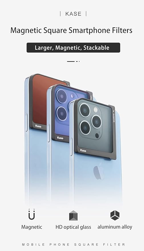 Kase Didymium Neutral Night Universal Magnetic Smartphone Filter for Light Pollution Reduction Optical Glass