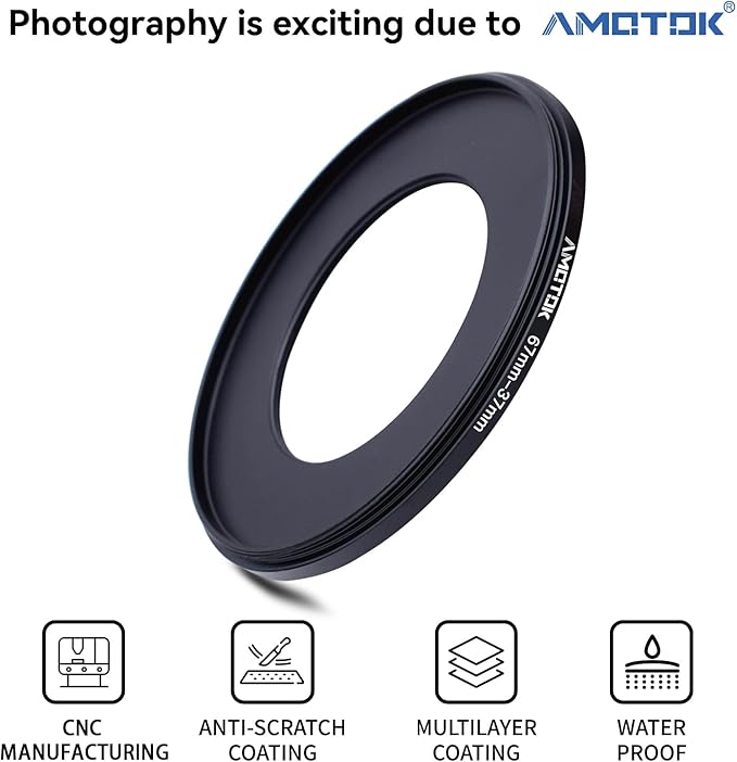 67mm Lens to 37mm Camera Lens Adapter,67mm to 37mm Filter Step-Down Ring Adapter Ring,Compatible All 37mm Filter Accessory