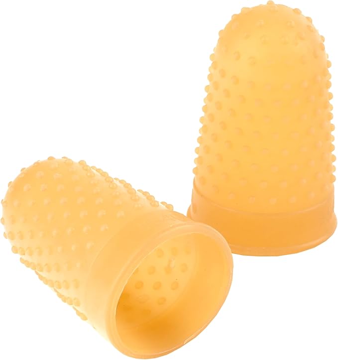 ACCO Rubber Finger Tips, Size 11.5 (Small/Medium), 5/8" Base Diameter, Nubbed for Better Gripping, 12 Count Box (S7054035)