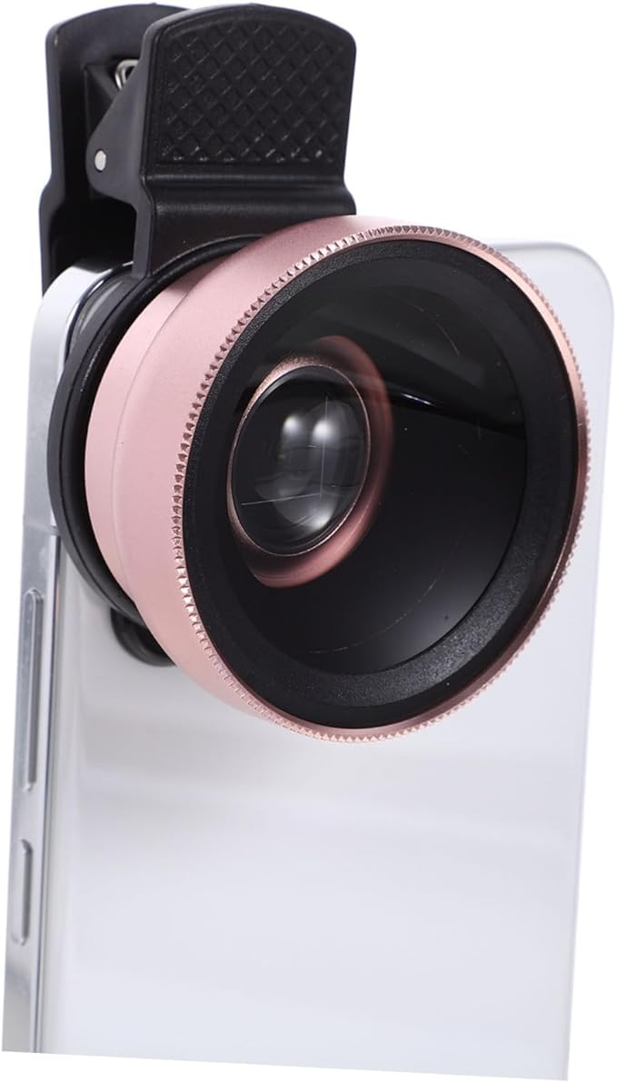 Angoily Clip on Phone Lens Universal Fit for Smartphones High-Definition Macro Wide-Angle Lens 49uv for Eyes Protection