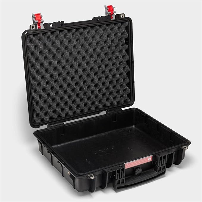 Manfrotto PRO Light Tough 47F, Hard Case for Camera, Photography and Videography Suitcase, Hand Luggage Size, Padded Case with Airtight Closure and Pre-Cubed Sponge, IP67, Dustproof, Waterproof