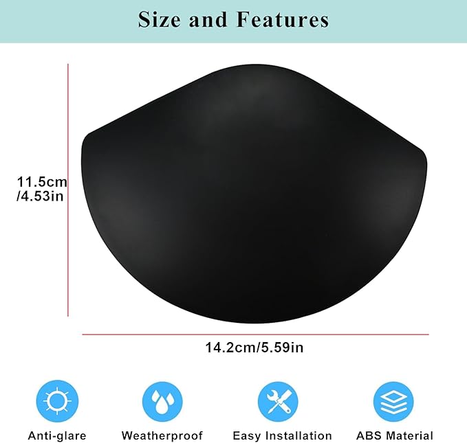 Camera Rain Cover Only Compatible with Ring Outdoor Cam Plus,Sun Rain Shade Camera Cover for R-ing,Weatherproof Anti Glare Case,All-Weather Protection Cover,1 Pack-Black