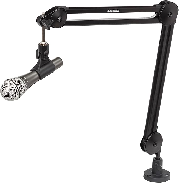 Samson MBA28 28" Microphone Boom Arm Studio Podcast USB Mic Stand w/Desk Clamp
