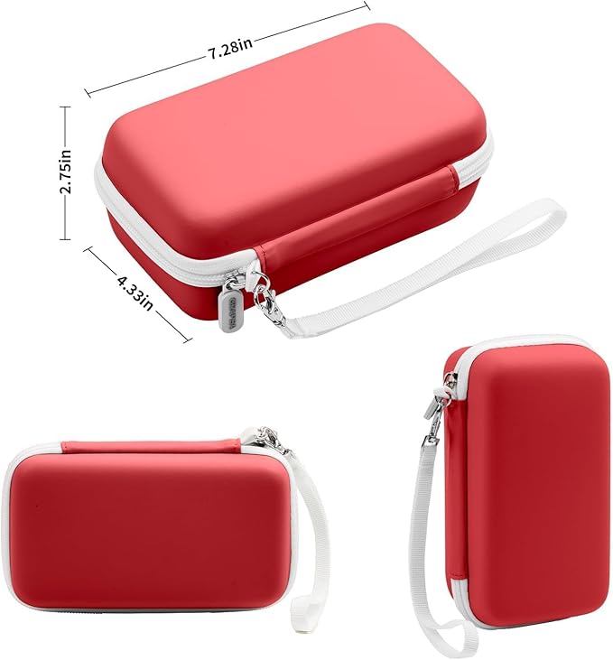 Grapsa Case Compatible with ESOXOFFORE for Dylanto for Anchioo for WEEFUN for GKTZ for Amzelas for Mafiti Instant Print Camera for Kids, Film Camera Storage Holder Organizer Bag (Box Only)- Red