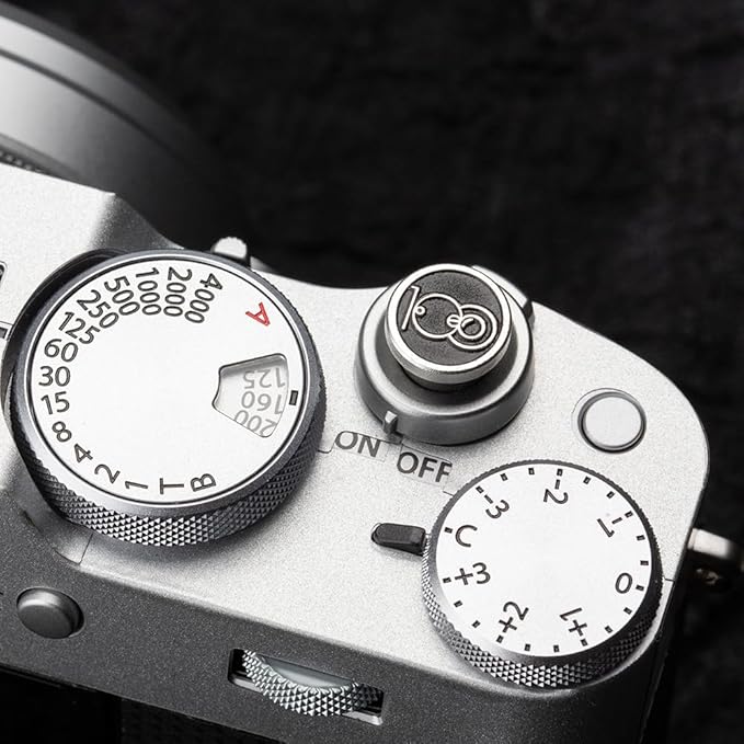100 Peace Camera Metal Shutter Button for Fujifilm X100VI X-T4 X-T30 X-T200 X-Pro3 X-Pro2 X-E4 X-A7 X-A5 (Aluminum Alloy-Shutter Decorative Button)
