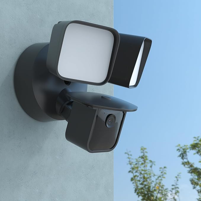 TIUIHU Sun Rain Shade Camera Cover Compatibility with Blink Wired Floodlight Camera (Black)