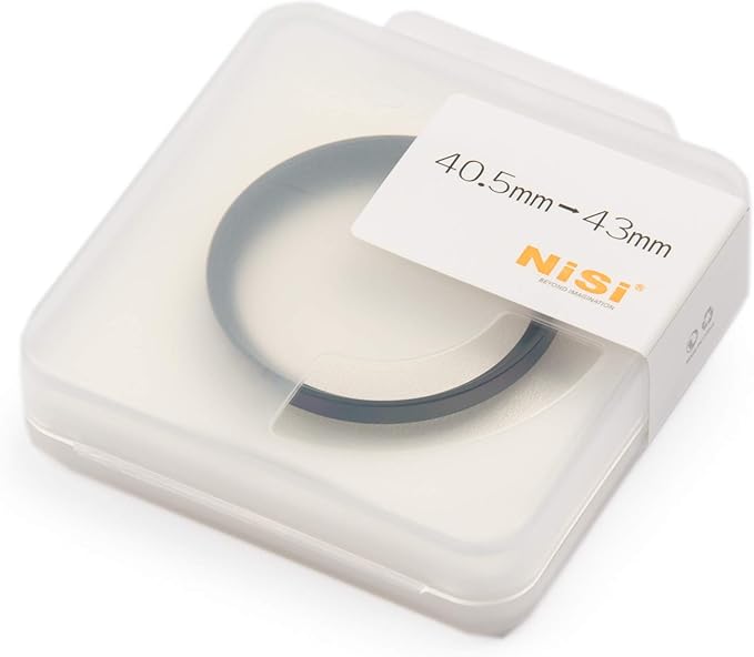 NiSi 40.5-43mm Pro Step-Up Ring - Threaded Stepping Adapter, 40.5mm Male Lens Attachment 43 mm Female Filter and Accessory Thread - Anodized Aluminum, Matte Black Finish