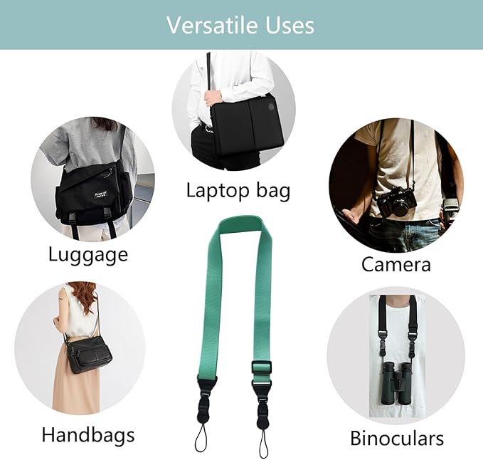 Adjustable Shoulder Strap:Comfortable iPad Strap Nylon Neck Lanyard for iPad/Samsung Tablet Case,Camera Binocular Crossbody Laptop Luggage Bag(Mint Green)