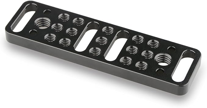 CAMVATE Multi-Function Mounting Plate Cheese Plate with 1/4"-20 and 3/8"-16 Connections - 1751