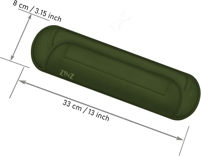 ZINZ Universal Shoulder Pad with Ultra Thick Cushion for Bag Luggage Bag Crossbody, Plus Long & Anti-Slip & Breathable,Army Green