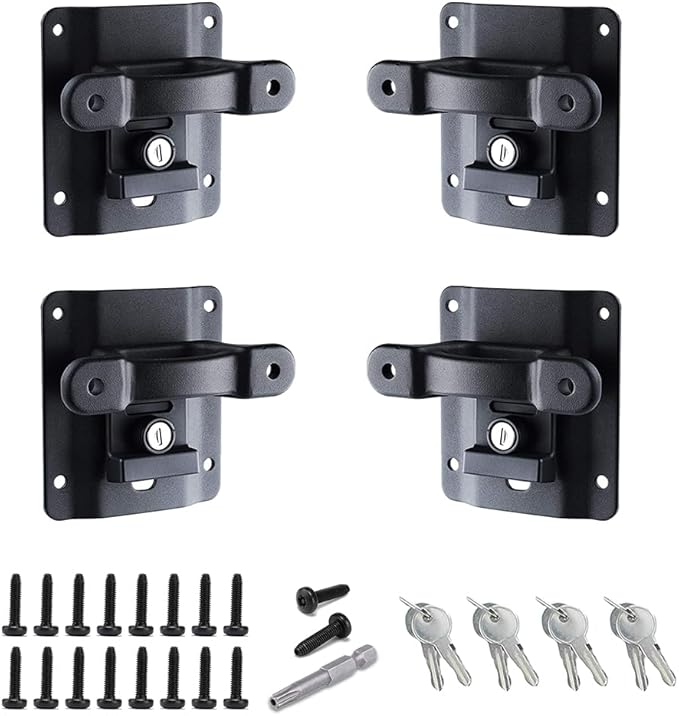 4Pcs Truck Bed Tie Down Anchors Boxlink Cleats & Plates Compatible with Ford F150 F250 F350 & Raptor 2015-2025 2026