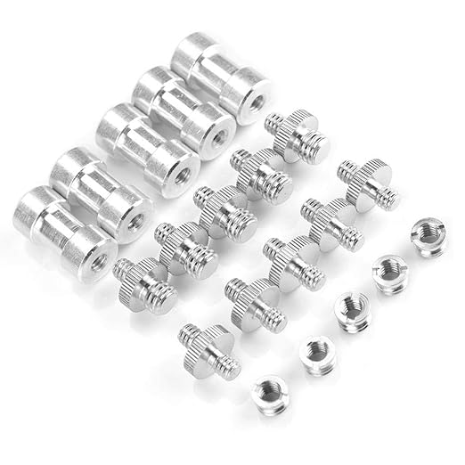 20pcs Camera Screw Converter, 1/4Inch to 3/8Inch Male Female Threaded Screws Adapter Converter Accessory,for Digital Camera Tripod/Monopod/Ballhead/Flash Light Stand