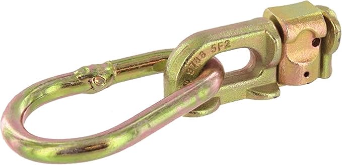 US Cargo Control Double Stud L Track Fittings with Pear Link (4,000-Pack), 5,000 Pounds Break Strength, Use with L Track Rails in Truck Bed or Trailer, Automatic Locking with Spring Release