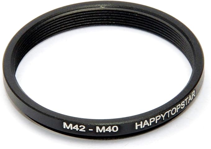 Metal M42 to M40 Male to Female 42mm to 40mm M42-M40 Step-Down Coupling Ring Adapter for Lens Filter