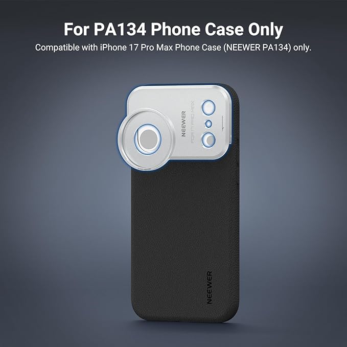 NEEWER 37mm Filter Lens Backplate for PA143/PA144 Phone Cage Only, Quick Release Video Rig Mobile Camera Photography Accessories Compatible with iPhone 17 Pro 17 Pro Max Beastgrip, PA152