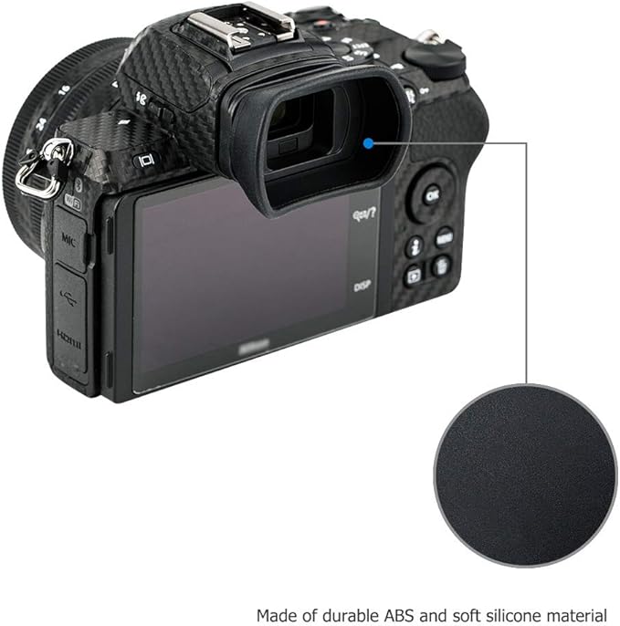 Kiwifotos DK-30 Long Soft Viewfinder Eyecup Eyepiece for Nikon Z50 Camera, Replaces Nikon DK-30 Eyecup