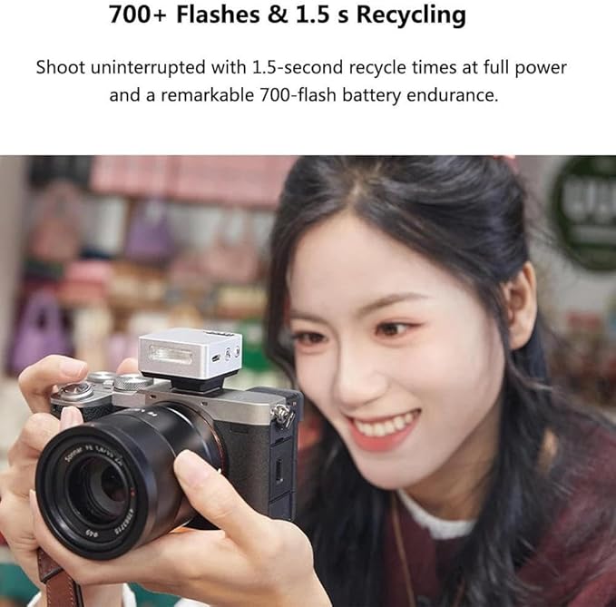 Godox iT20 C IT20C TTL Auto Mini Flash for Canon R50/ 3000D/ 200DII/ 1500D EOS-TTL II Manual Modes with USB-C Rechargeable 300mAh Battery,1.5s Recycle,Hot Shoe Triggering for Canon M50 R10 R8 (Black)
