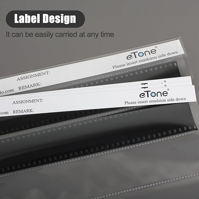 35mm Film Negative Sleeves - 25 pcs Storage Pages for 35mm Film Strips, Holds 7 Strips of 6 Frames