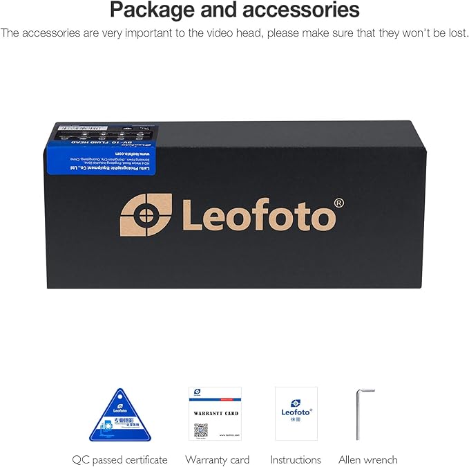 Leofoto Heavy Duty Tripod Fluid Video Head with Flat Base and Adjustable Handle, Tripod Fluid Head Pan Tilt Head with Arca Plate and Quick Release Plate for Video Camera, Max Load 22lbs (BV-15L)
