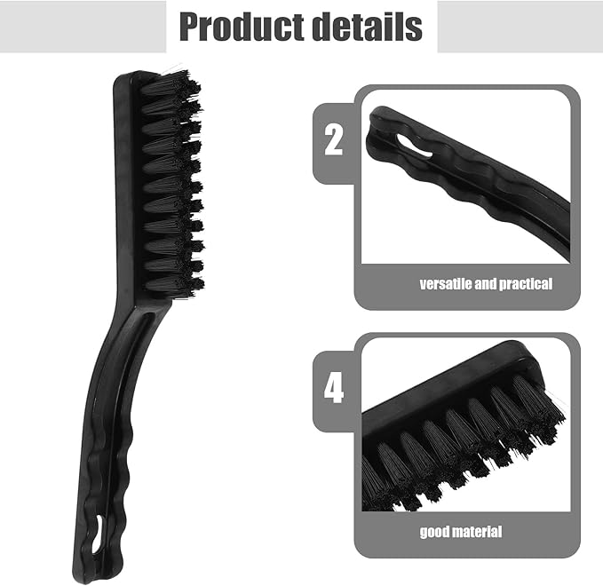 Yardwe 10pcs Anti-Static Cleaning Brush Kit for Laptop and Keyboard, PCB Circuit Board Dust Removal, Multi-Purpose Electronics Cleaning Brushes with Straight Handle for Technology