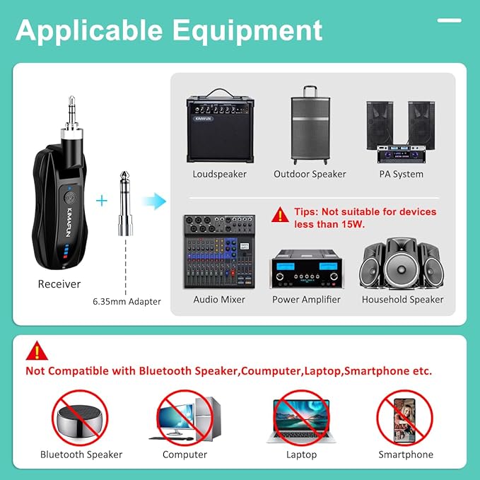 KIMAFUN Wireless Lavalier Microphone System, Wireless 2.4GHz Lapel Mics Handheld Mic 2 in 1 for Teaching, Teachers, Speech, Tour Guiding, Speaker, Amplifier, PA System, Broadcast, KM-G70(2TX1RX)