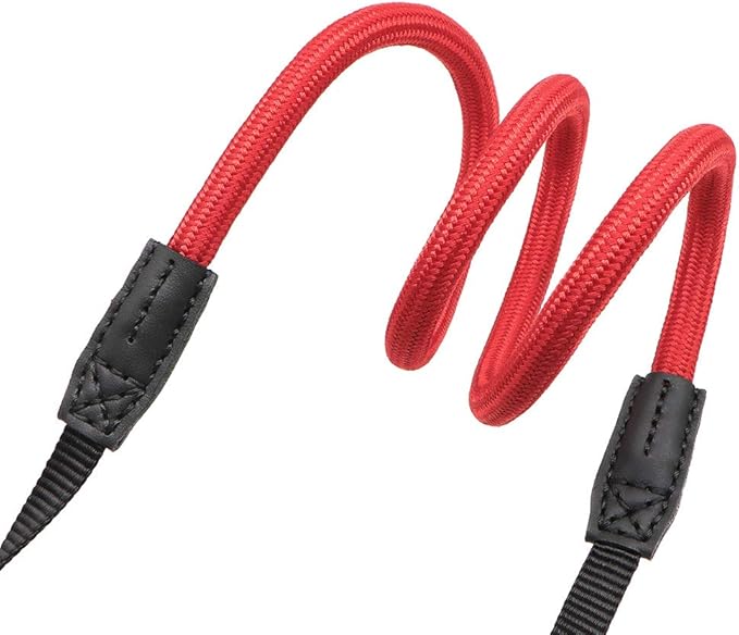 HITHUT Quick Release Camera Neck Strap Shoulder Strap Belt for Mirrorless Digital Cameras Climbing Rope with Quick Release QD Loops Connector with O-Ring Adjustable Length 30-53inch Red